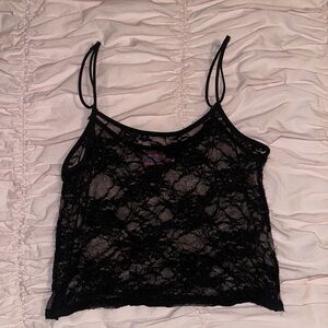 Edikted Black Lace Camisole Top